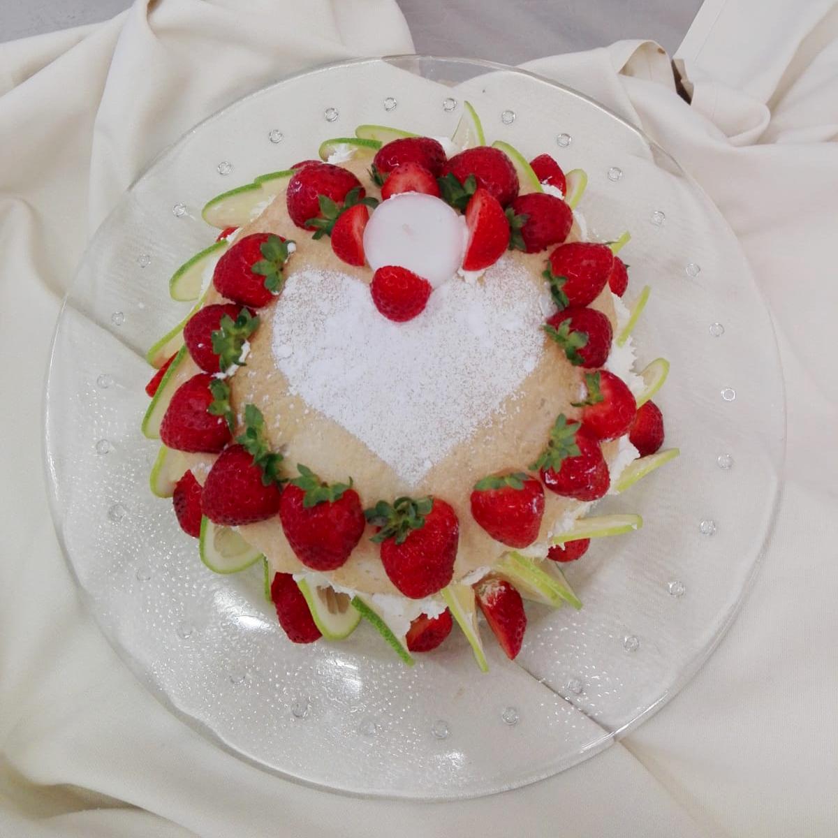 Torta diplomatica variante alle fragole