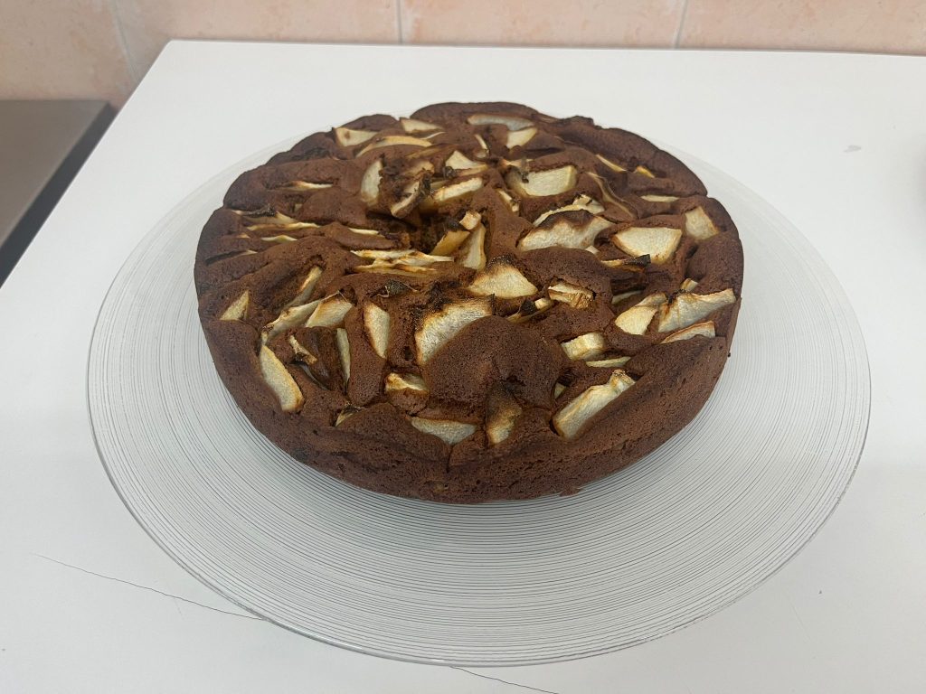 Torta al cioccolato con le pere