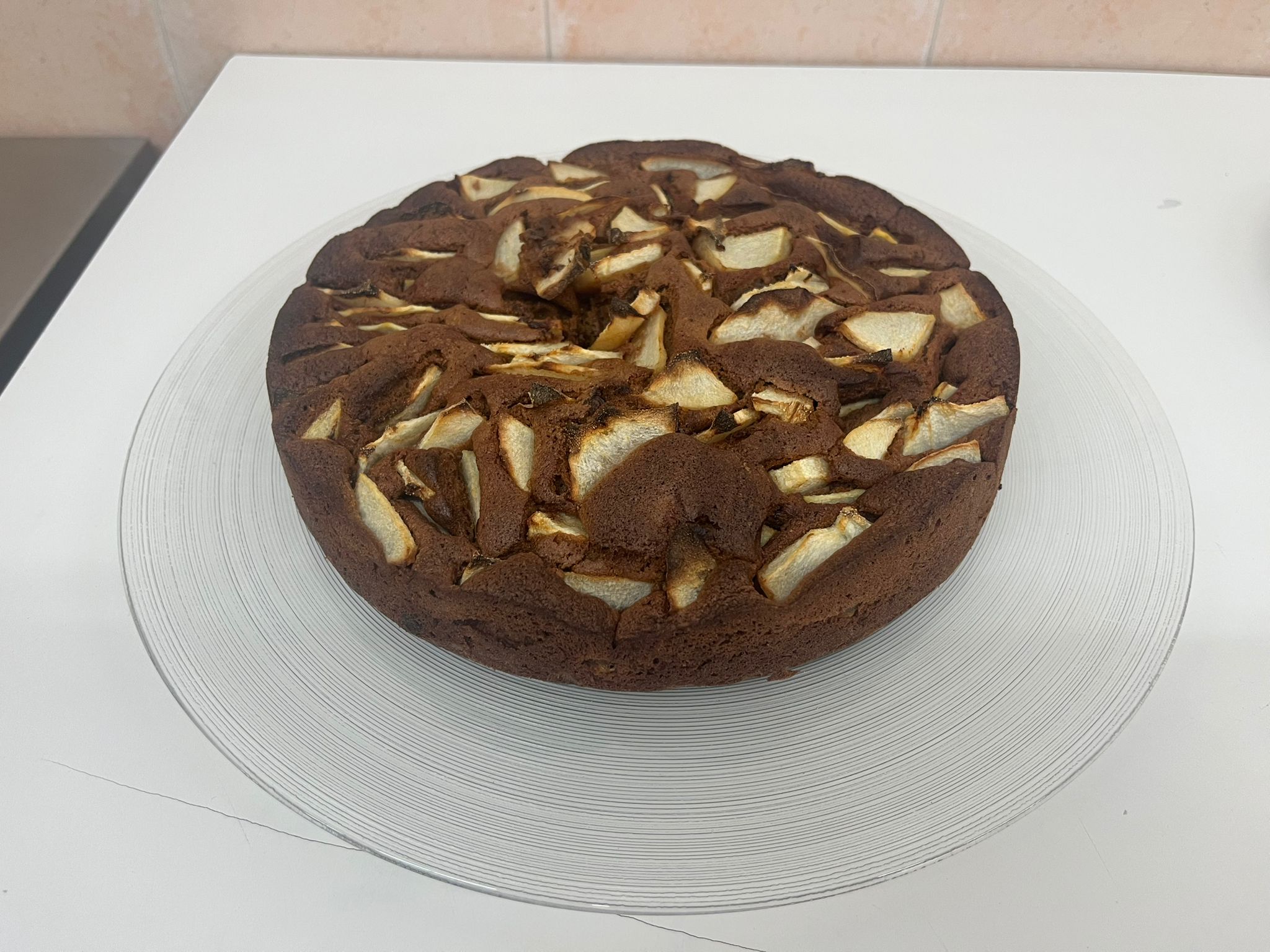 Torta al cioccolato e pere